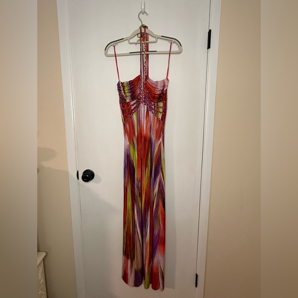 Cynthia Rowley multicolored braided‎ maxi dress - Picture 3 of 8